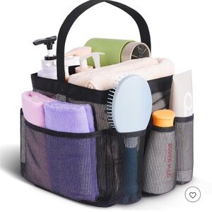 Room Essentials Black Mesh Shower Organizer